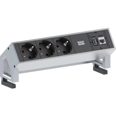 Imagen de Bachmann 3x Schuko 1x Cat6 Usb3.0