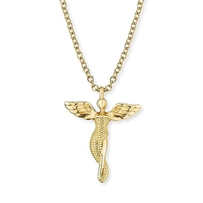Imagen de Engelsrufer Collar para mujer de plata ley con colgante ángel, cierre mosquetón, ajustable en dos longitudes, sin níquel, Länge: 44 cm, Plata, No es una piedra preciosa