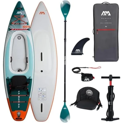 Imagen de Aqua Marina 2in1 SUP/Kayak Cascade 11&#039;2&quot; de kayak a tabla paddle surf Adultos 340 x 89 20 cm