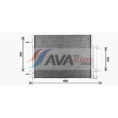 Imagen de PRASCO OL5735D Condensador con secador 11,9 8,7 Aluminio 468 R 1234yf, 134 a