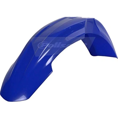 Imagen de POLISPORT 8551300002 Guardabarros delantero réplica OEM fabricado en plástico brillante duradero y resistente compatible con motocicletas Yamaha color azul