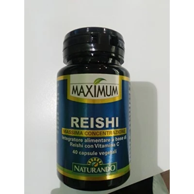 Imagen de Naturando Maximum Reishi Complemento Alimenticio Para las Defensas del Cuerpo con y Vitamina C 40 Cápsulas