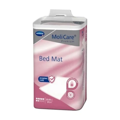 Imagen de MoliCare Premium Bed Mat 7 Gotas: Protector de cama con núcleo absorbente copos celulosa, 60 x 90 cm, 4 30 unidades