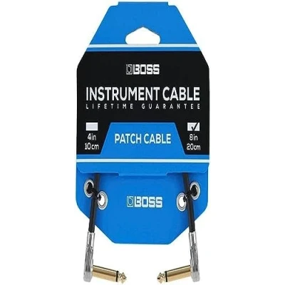 Imagen de BOSS BPC 8 8in/20cm length Space saving pedal patch cable with slimline pancake plugs for pedalboards