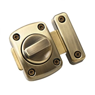 Imagen de Cerrojo Puerta, SAYAYO Pestillo Puerta Interior Cerraduras para Puertas Bronce Cerrojos y Pestillos Aleación de Zinc Habitaciones, Jardines, Armarios, EMS220U Q