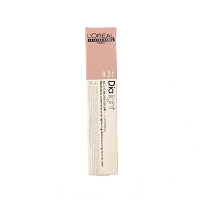 Imagen de L&#039;Oréal Professionnel DiaLight 9.31 Coloración Rubio Muy Claro Dorado Ceniza Sin Amoniaco, 50ml