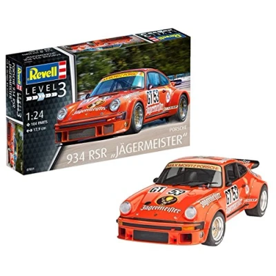 Imagen de Revell Maqueta Porsche 934 RSR Jägermeister, Kit Modelo, Escala 1:24 (07031), Color Orange, 17,9 cm de Largo