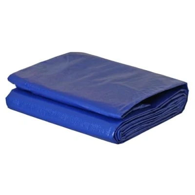Imagen de KALEMBAL Cobertor para piscina 6x10 m Red de drenaje Azul Resistente Anti UV Ojales