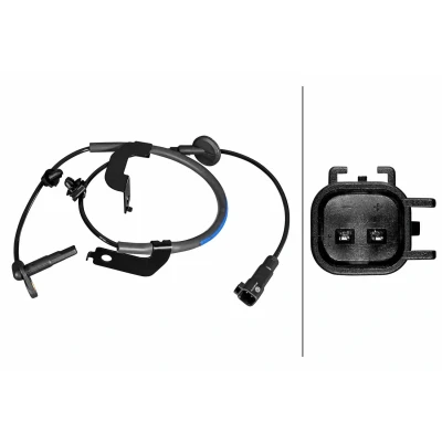 Imagen de HELLA 6PU 358 217 611 Sensor de ABS con pinza/grapa Hall 2 885 JEEP: Patriot, Compass