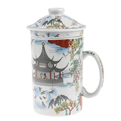 Imagen de lachineuse TISANERA de The o INFUSIÓN, Porcelana, Lago Colorido, 1 Unidad (Paquete 1)