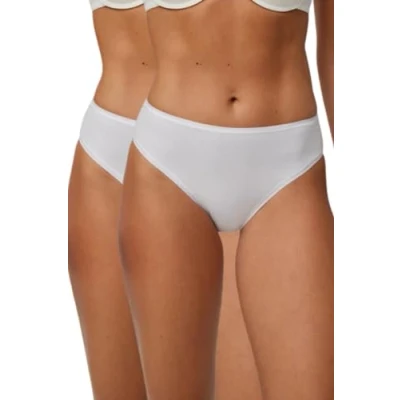 Imagen de YSABEL MORA Pack de 2 Bragas Midi 19428 (L, Blanco)