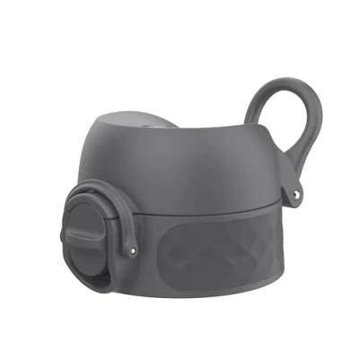 Imagen de Ion8 Tapa de Botella agua OneTouch 2.0 a Prueba fugas, Sin BPA, Gris, Pequeña