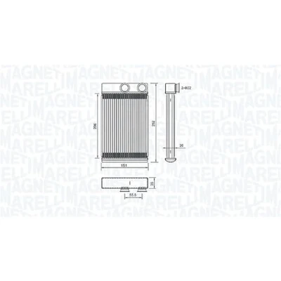 Imagen de MAGNETI MARELLI 350218478000 Radiador de Calefaccion OPEL: Insignia A Berlina, CHEVROLET: Cruze Hatchback