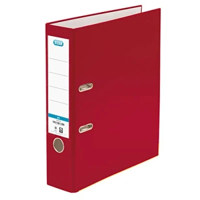 Imagen de Archivador de palanca elba top carton compacto polipropileno con rado din a4 lomo 80 mm rojo