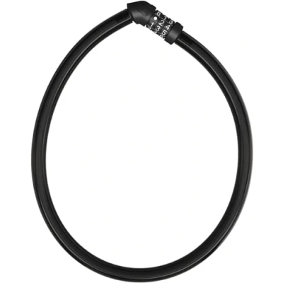 Imagen de ABUS Cerradura de Cable 4408C combinación acero 65 cm longitud con revestimiento plástico Nivel seguridad 2 Negro