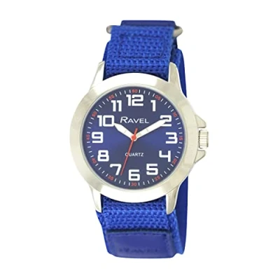 Imagen de Ravel Reloj de Trabajo Moderno para Caballero con Correa Cierre fácil Analógico Cuarzo R1601.65.66 Azul