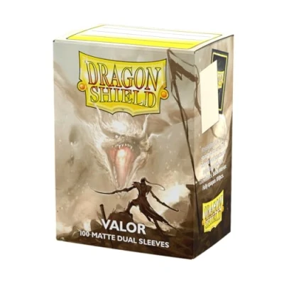 Imagen de Arcane Tinmen Dragon Shield 15059 Dual Matte: Valor 100 Count Standard Size Sleeves