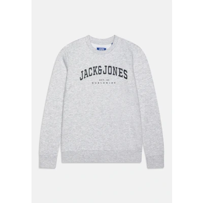 Imagen de Jack &amp; Jones Junior Jjecaleb Varsity CREW NECK Sudadera para niños, Talla: 14a, White melange
