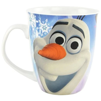 Imagen de Taza de Disney Frozen diseño Olaf y Sven, 350 ML, Color Blanco