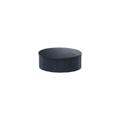 Imagen de MTS Magnete, Juego de 10 imanes redondos (plástico irrompible, fuerza sujeción 2, 5 kg, 38 x 15, mm), color negro