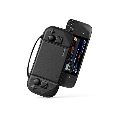 Imagen de tomtoc Funda de Transporte Steam Deck/Steam Deck OLED, Estuche rígida EVA protección Total para Transportar la Consola y Sus Accesorios, Bolsa Viaje a Prueba Golpes, como Regalos