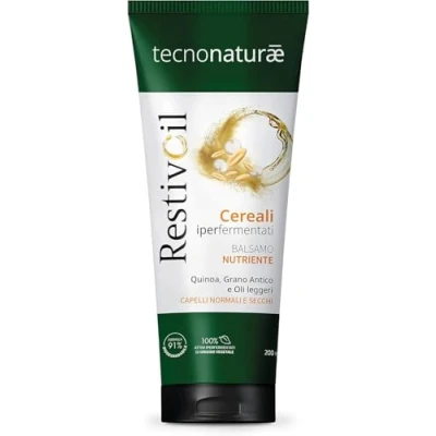Imagen de Restivoil Tecnonaturae Acondicionador Nutritivo Cabello Normal Seco Cereales Hiperfermentados Aceites Ligeros Biodegradables 200 ml