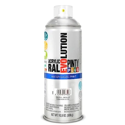 Imagen de Pintura en Spray PINTYPLUS Evolution Water Based 520cc Gloss Varnish