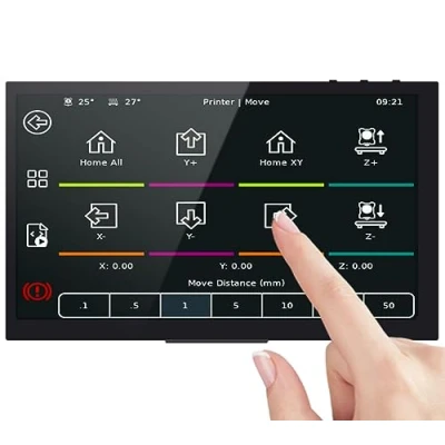 Imagen de BIGTREETECH Pi TFT50 V2.0 for Raspberry Pantalla táctil capacitiva, Compatible con DSI Interfaz de visualización conducción Directa y 5 Puntos táctiles
