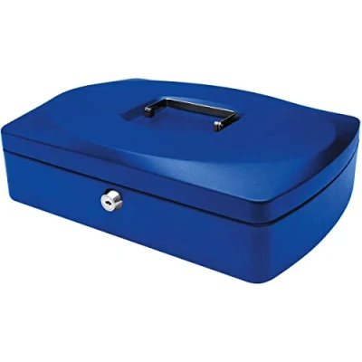 Imagen de Q Connect KF02625 Caja para dinero, color azul