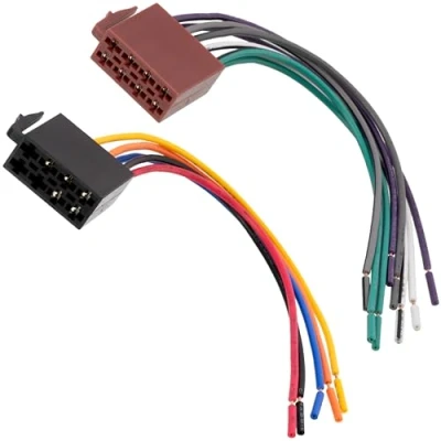 Imagen de AERZETIX: Cable conectores ISO 8PIN + 5PIN universal para autoradio altavoces de coche, vehiculos C10981