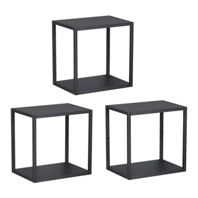 Imagen de Juego de 3 estantes cubo pared nostened metal