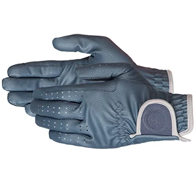 Imagen de PFIFF 102601 Guantes de equitación Twin Color, Color Azul y Gris 8