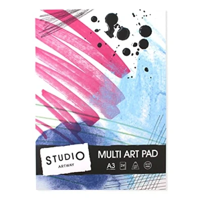 Imagen de Artway Studio Cuaderno de dibujo para diferentes medios 240 g/m² Tamaño A3 24 hojas (48 caras)