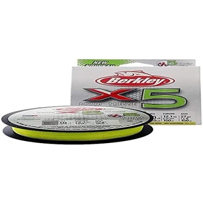 Imagen de Berkley X5 trenzado Flame Green 150m 0,30mm 31,5kg Hilo