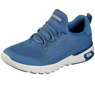 Imagen de Skechers Marsing Waiola SRC, Zapatos para Profesionales Sanitarios Mujer, Blue/White, 35.5 EU