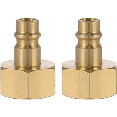 Imagen de Poppstar Conector compresor aire macho, diámetro nominal 7,2 mm con rosca interior de 1/2 pulgada para conexión comprimido, 2 piezas