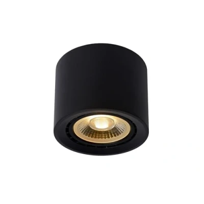 Imagen de Lucide FEDLER Foco de techo Ø 12 cm LED Dim to warm GU10 1x12W 2200K/3000K Negro