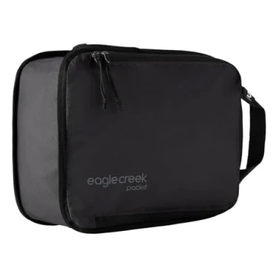 Imagen de Eagle Creek Pack It Spectre Cubos de embalaje compresión, duraderos, ultraligeros y resistentes al agua, bolsas organizadoras maletas tela Ripstop para ropa equipo, Negro Isolate