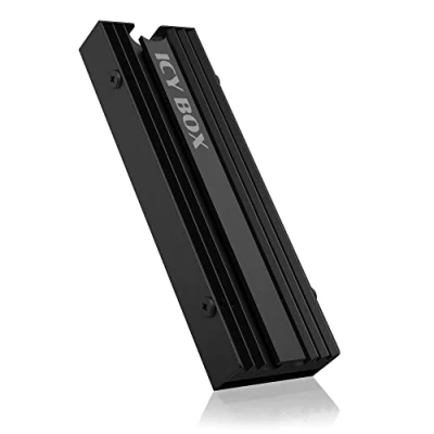 Imagen de ICY BOX Disipador de calor M.2 para PS5, compatible con SSD (2280), altura 10 mm, 3 almohadillas térmicas, modelo IB M2HS PS5
