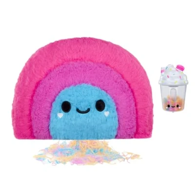 Imagen de Fluffie Stuffiez Feature Plush Peluche para Pelea de Almohadas Rainbow Ultra Suave Abrazable ASMR, Interactivo Limpieza fácil con Aspiradora Niños +4 Años y Coleccionistas