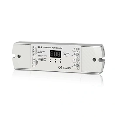 Imagen de 4CH 5A/CH Constant Voltage DMX512 &amp; RDM Decoder RGBW Controller 4 Channel Dimming 12 24V Output PWM
