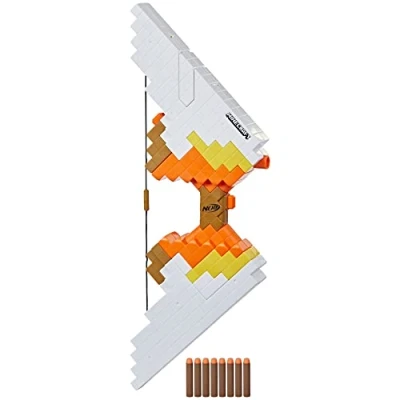 Imagen de Nerf Minecraft Sabrewing arco motorizado lanzadardos, 8 dardos Elite, Clip de dardos, Inspirado en el del juego