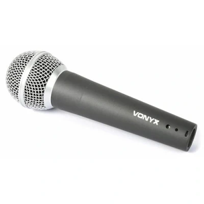Imagen de Vonyx DM58 Microfono Dinamico Cardioide, Incluye Cable XLR a Jack de 5 Metros, Anti Pop Interno y Carcasa Metálica Duradera, Micro para Cantar, Micrófono Karaoke, Reuniones, Discursos, Dj
