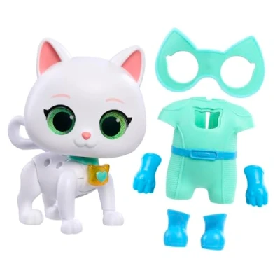 Imagen de Just Play Juego de 20 cm SuperKitties Cat Tastic Transforming Bitsy Disney Junior, 9 Piezas, simulación, Juguetes para niños a Partir 3 años