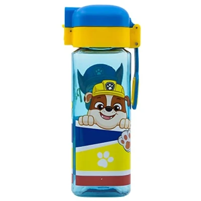 Imagen de Botella reutilizable infantil con sistema antigoteo y asa para transportar fácil apertura botón capacidad de 550 ml Frozen