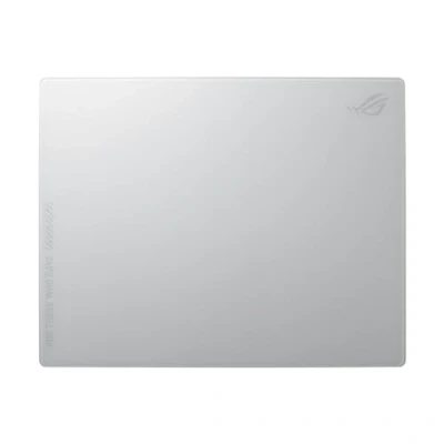 Imagen de ASUS ROG Moonstone Ace L Alfombrilla de ratón Gaming (Superficie ultrasuave, Cristal Templado 9H, Resistente a Impactos y arañazos, Base Silicona Antideslizante, 500 x 400 mm) Blanco Lunar