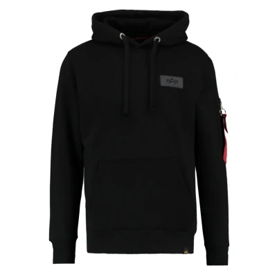 Imagen de Alpha Industries BACK Print Jersey con capucha black, Hombre, Talla: XXL, Black