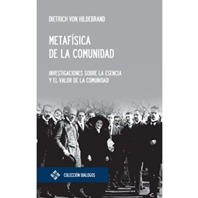 Imagen de Metafísica de la comunidad: Investigaciones sobre esencia y el valor 13 (Diálogos)