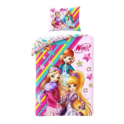 Imagen de Halantex Winx Juego de funda nórdica algodón 140 x 200 cm y almohada 70 90