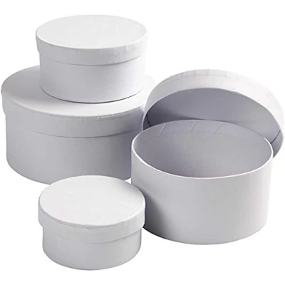 Imagen de Create Crafts 264010 cajas redondas D: 8 + 10 12 14 cm H: 4 5 6
